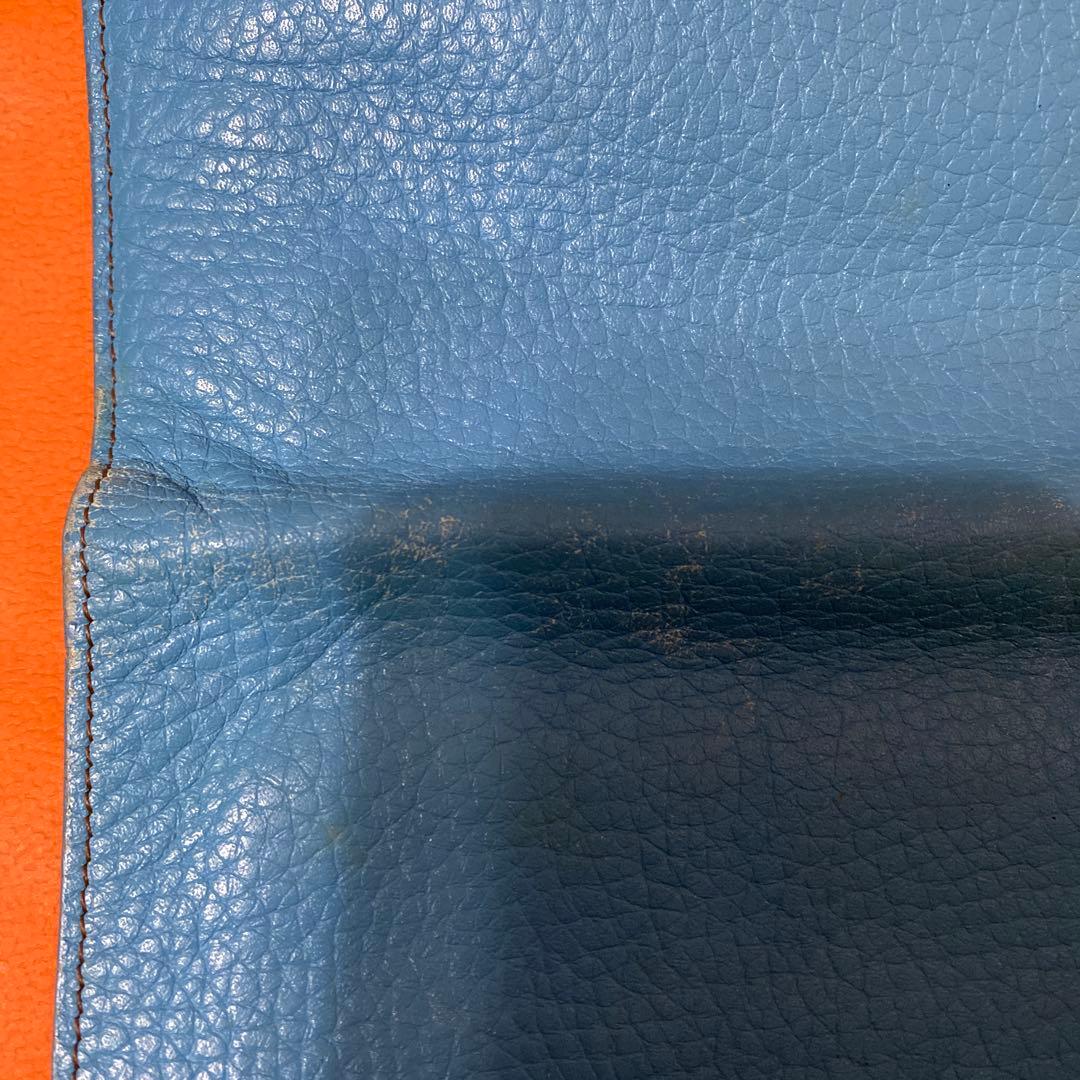 最終値引 HERMÈS (エルメス)ドゴン水色 レザー 長財布 箱付き