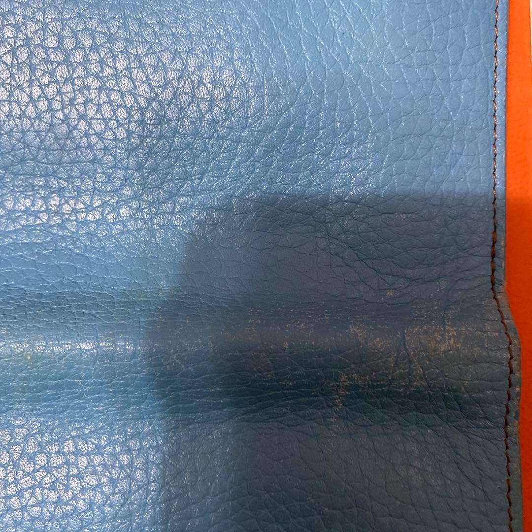 最終値引 HERMÈS (エルメス)ドゴン水色 レザー 長財布 箱付き
