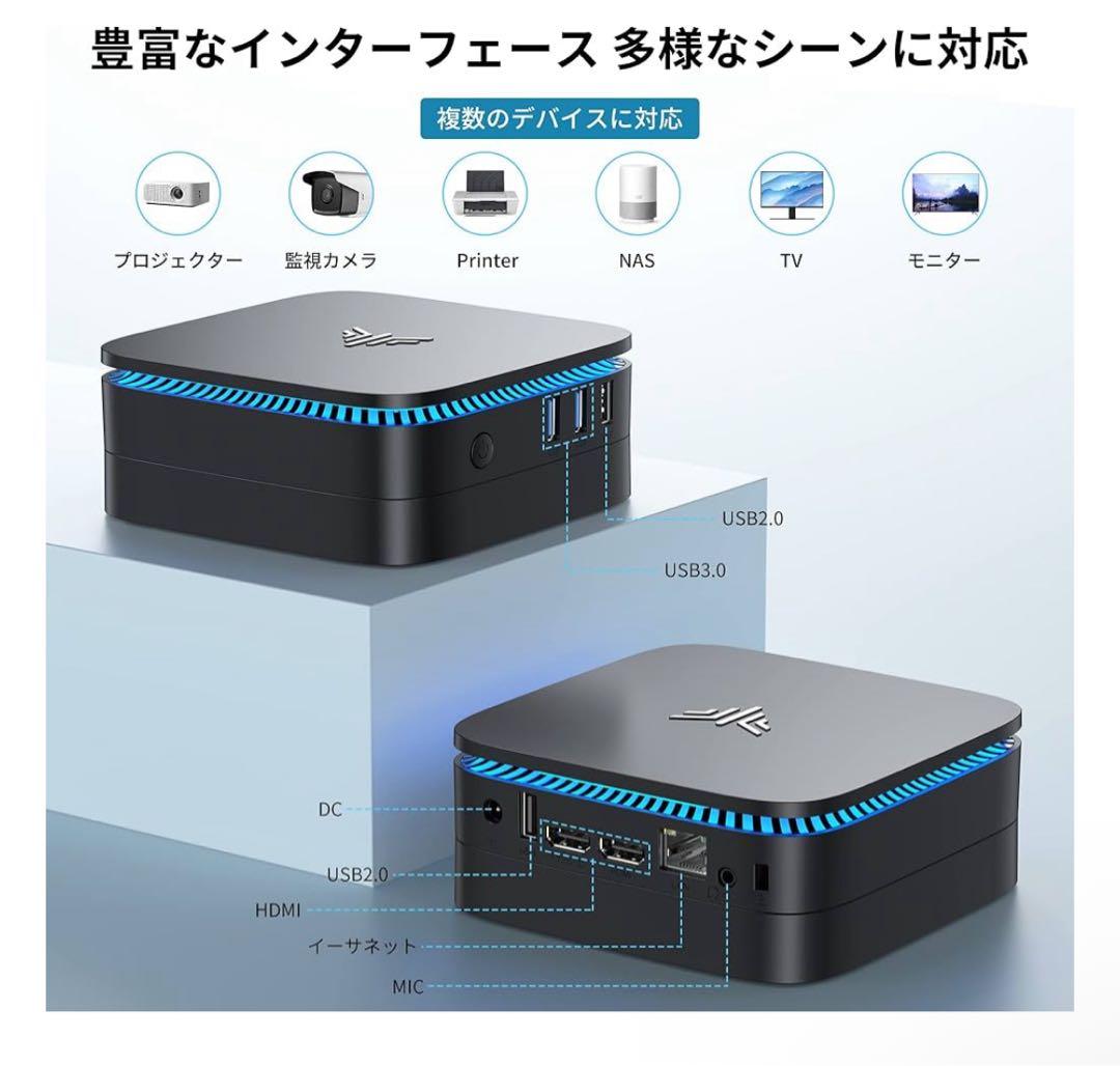 【最新の第12世代 Alder Lake CPU n95 ミニpc+ミニpc】