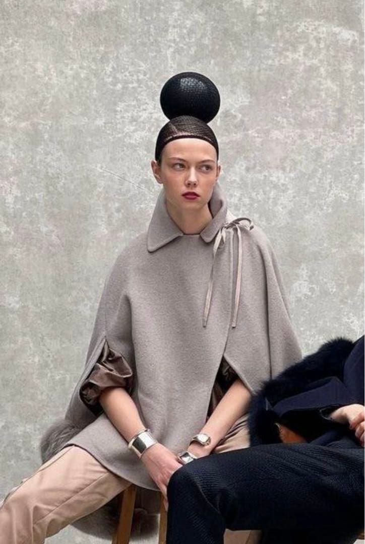 Drawer ドゥロワー ファーコート フォックスファー　ケープ コート