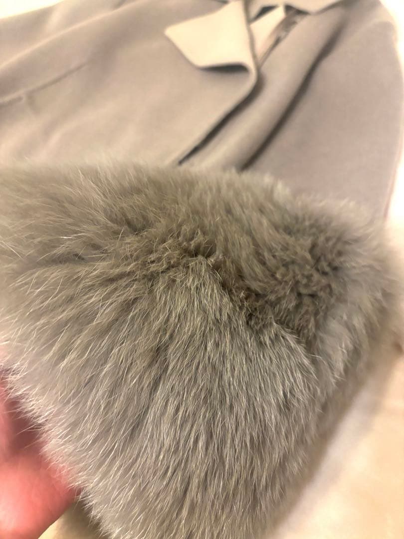 Drawer ドゥロワー ファーコート フォックスファー　ケープ コート