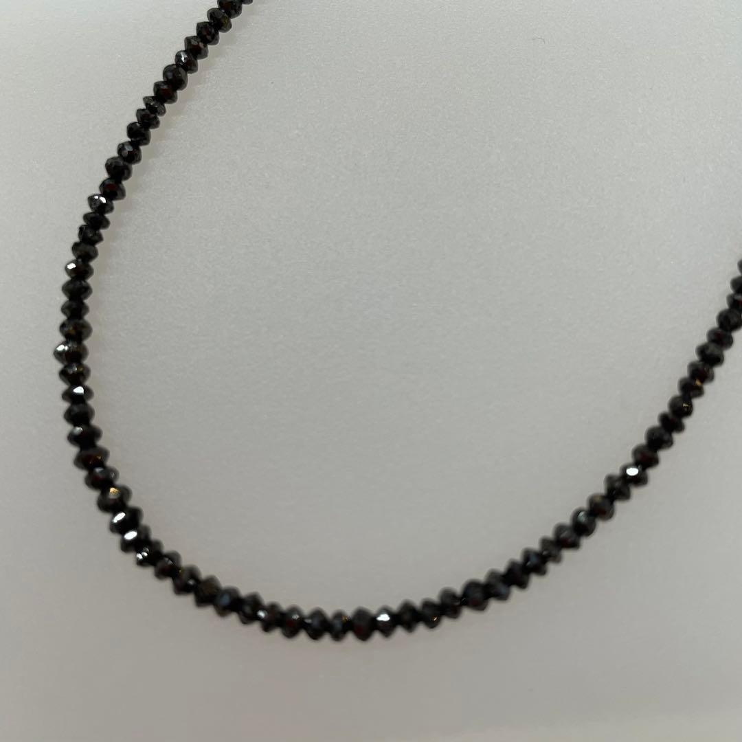 PT850 プラチナ　ブラックダイヤモンド　ネックレス　15.0ct