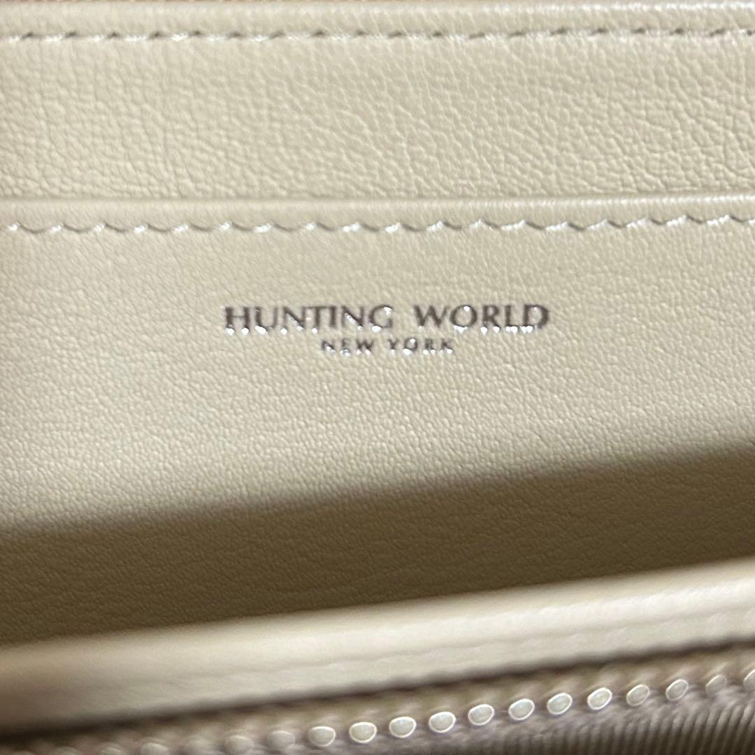 ハンティングワールド　長財布　クリームイエロー