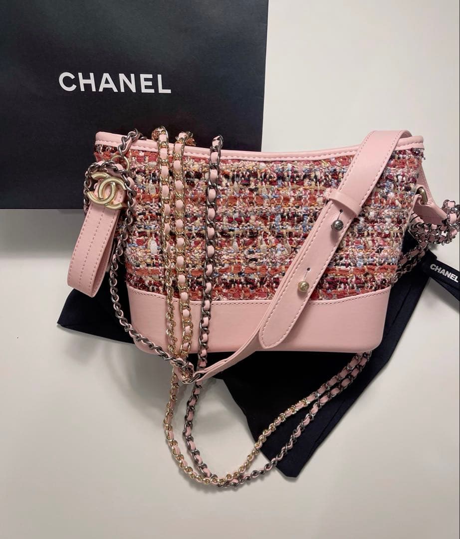 CHANELノベルティツイードショルダーバック