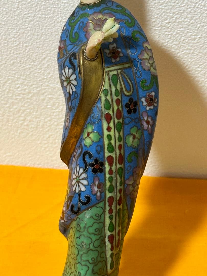 景泰藍 七宝焼美人 中国骨董