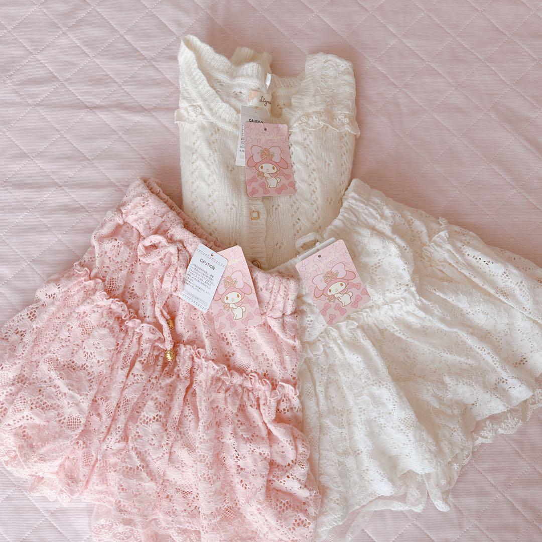 リズメロ LIZLISA 花柄 レースキュロット スカパン 姫カジ まとめ売り