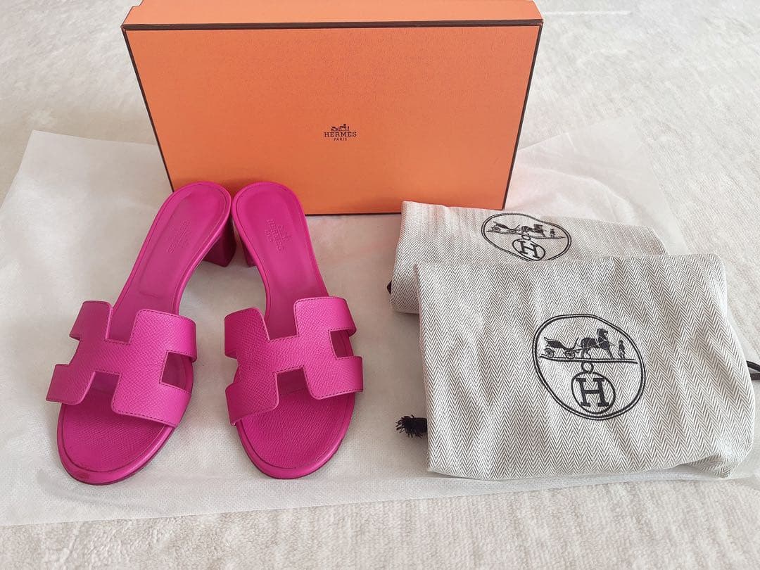 エルメス　オアジス⭐︎ローズアザレ　37⭐︎箱付き