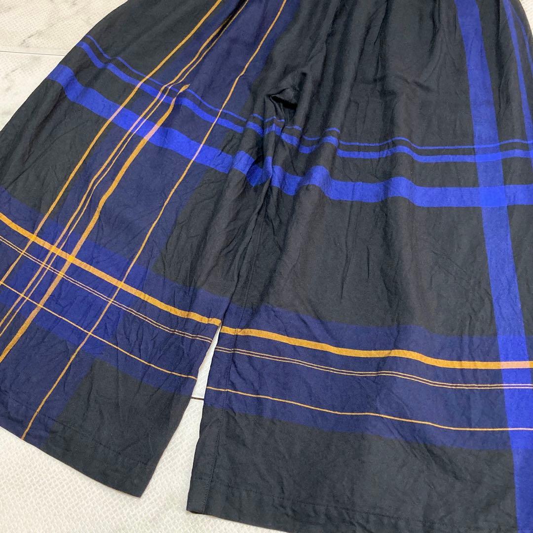 【美品】KEI Hayama PLUS ガウチョ ワイドパンツ F ブラック