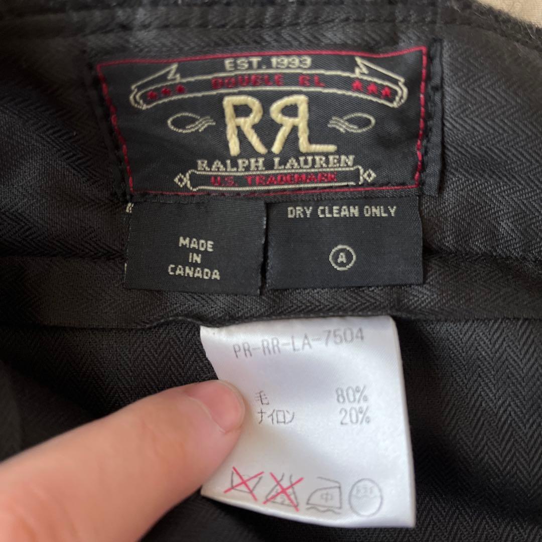 【RRL】 ウールタックトラウザー 90s 三つ星タグ