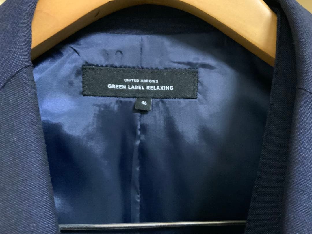 ユナイテッドアローズ　スリーピーススーツ　ネイビー