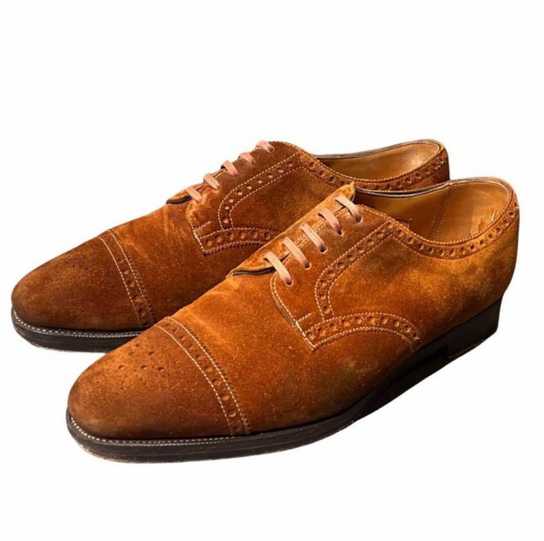 Edward Green ブラウンスエード ストレートチップ 8E 606