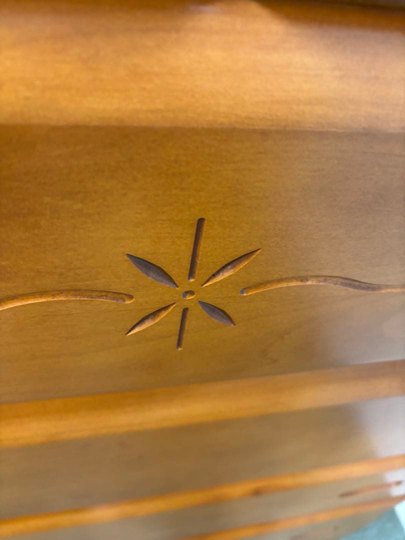 光家具　ハニーベル　85タワーチェスト　8段ハイチェスト　2つ重ね