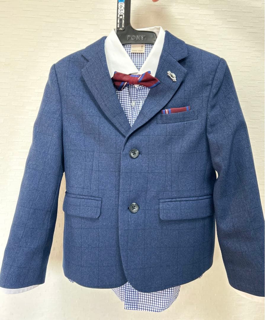 Petit main プチマイン　ネイビー　フォーマルスーツ120 5点セット