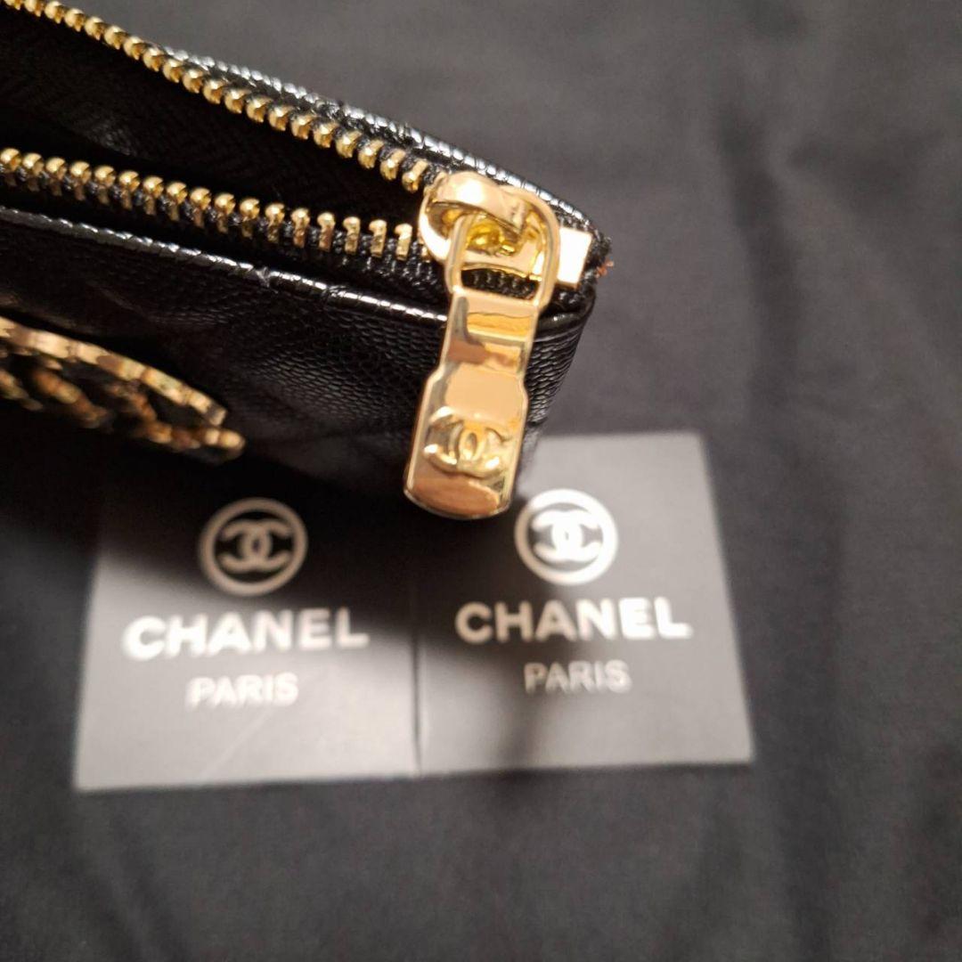 大人気‼️シャネル ノベルティ ケースブラックチェーンロゴ