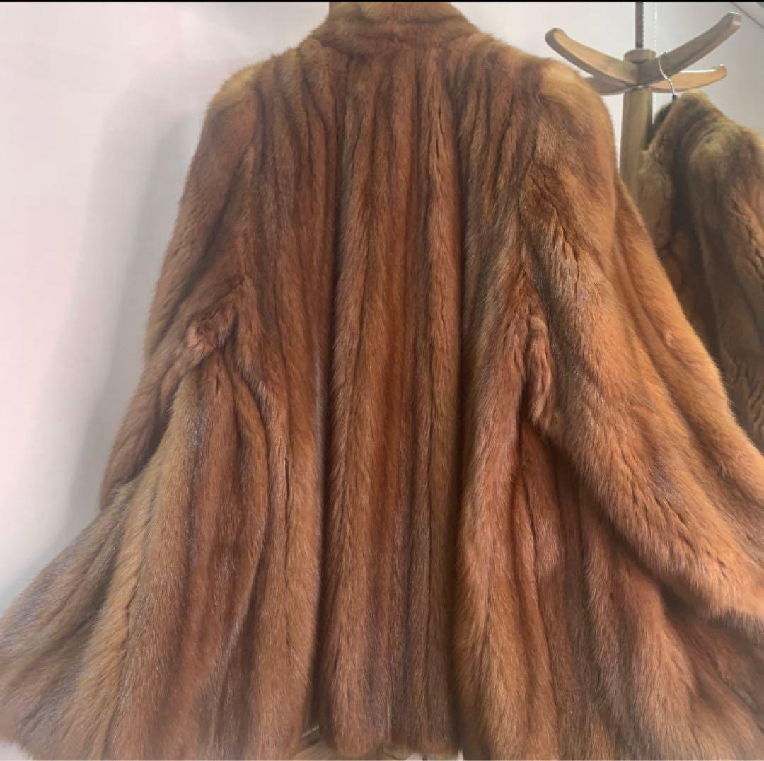 ロシアン　セーブル　コート バルーンスリーブ