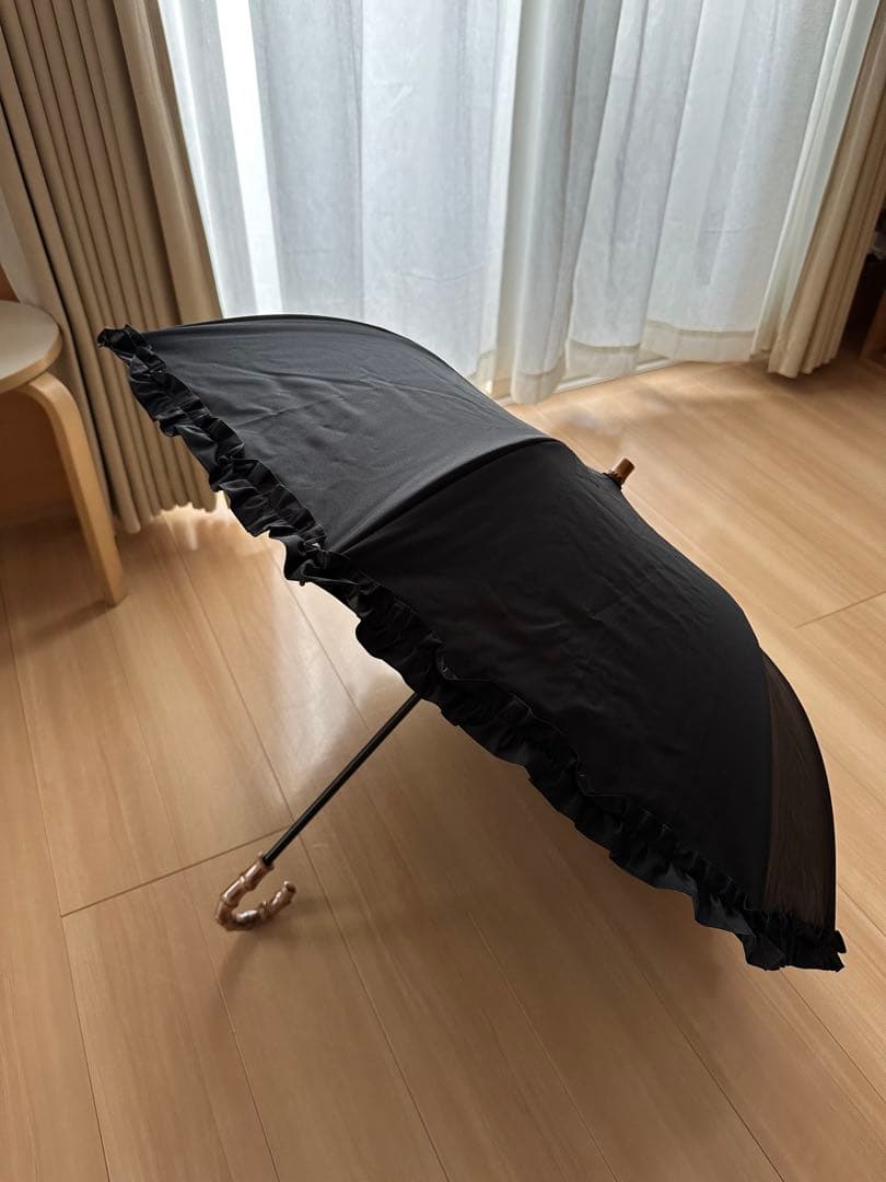 untule アントゥーレ 2段EASY 折りたたみ日傘(50cm)ブラック