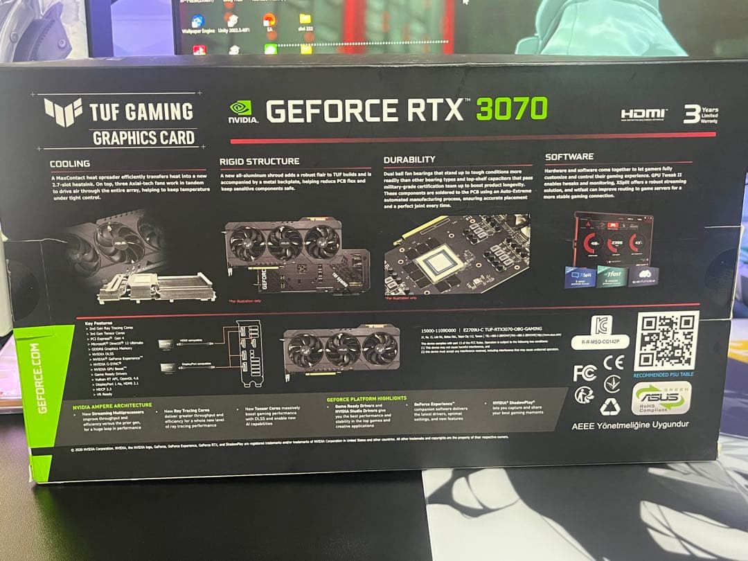 グラフィックボード・グラボ・ビデオカード ASUS TUF Gaming GeForce RTX 3070 8GB