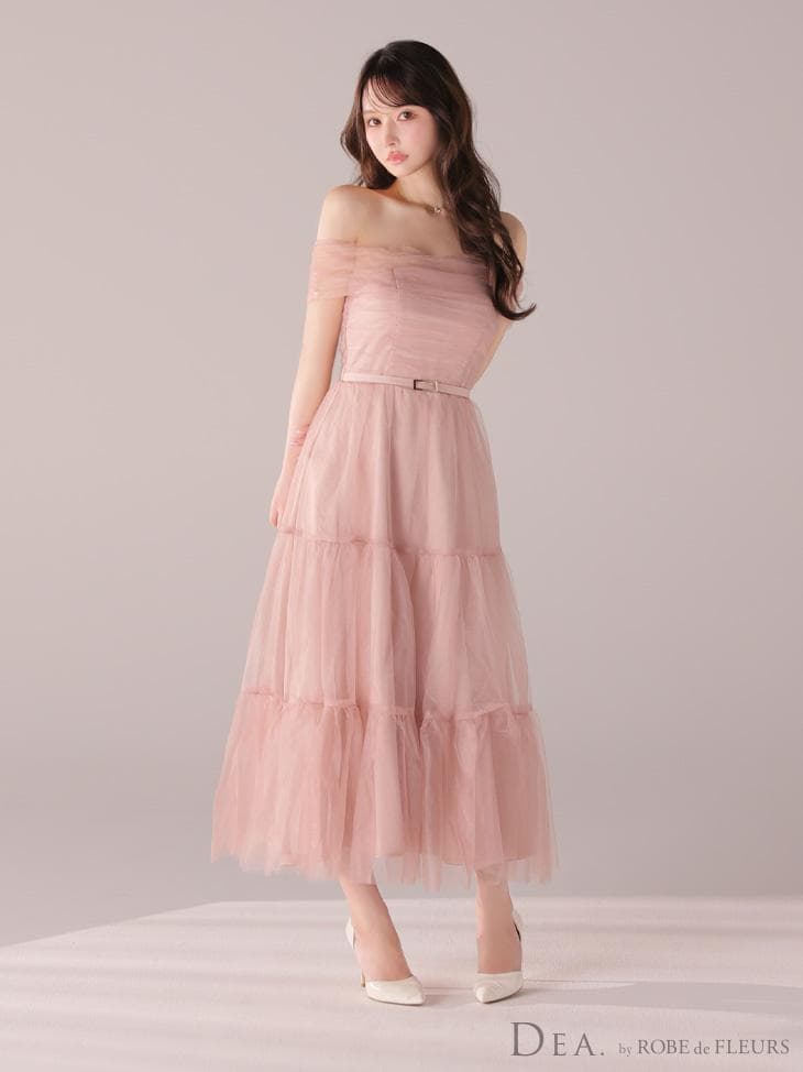 ディアバイローブドフルール ロングドレス DEA DE3481 PKS