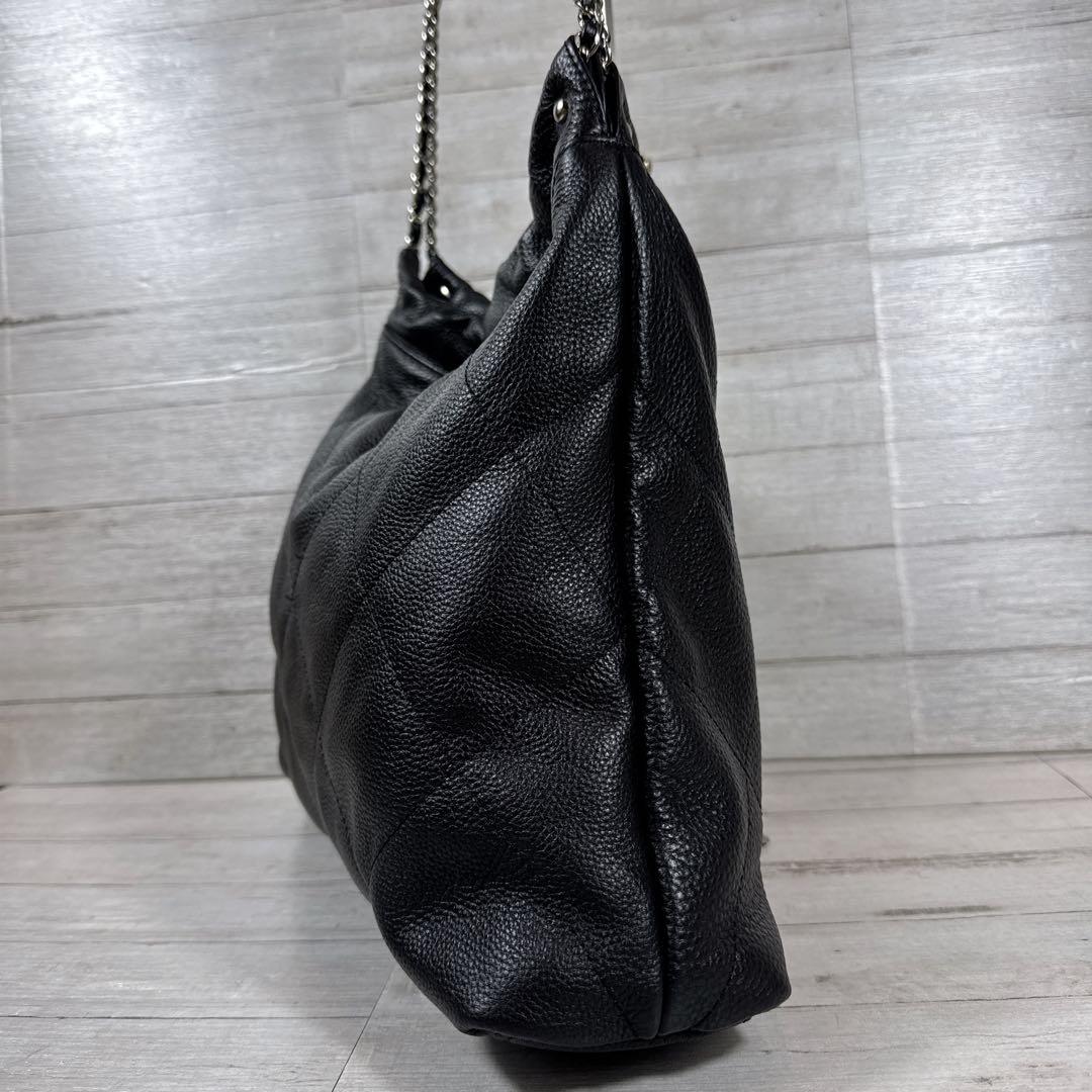 美品 ヘイニ　バルメド　キルティングチェーン　バック　ショルダー　シルバー金具