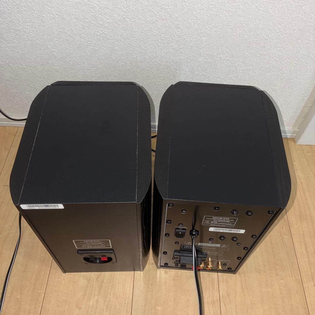 極美品ONKYO パワードスピーカーシステム　ペアスピーカー　GX-500HD