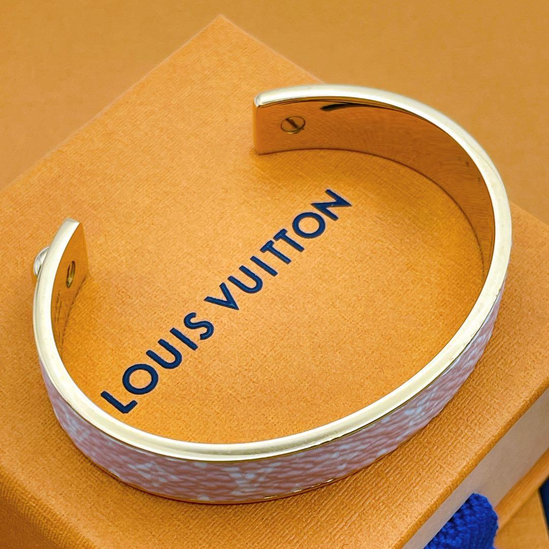 専用LOUIS VUITTON バングル　ジョンク　ワイルド　レザー　ピンク