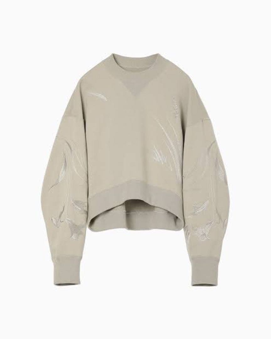 トップス Floral Motif Embroidered Sweatshirt