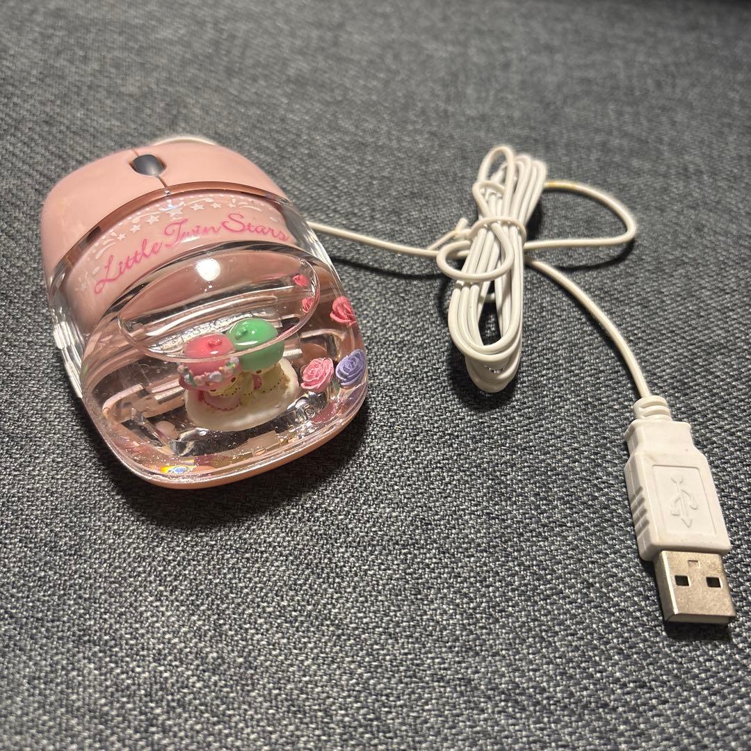 キキララ　アクアミニオプティカルマウス　マウス　　レア　2010年購入