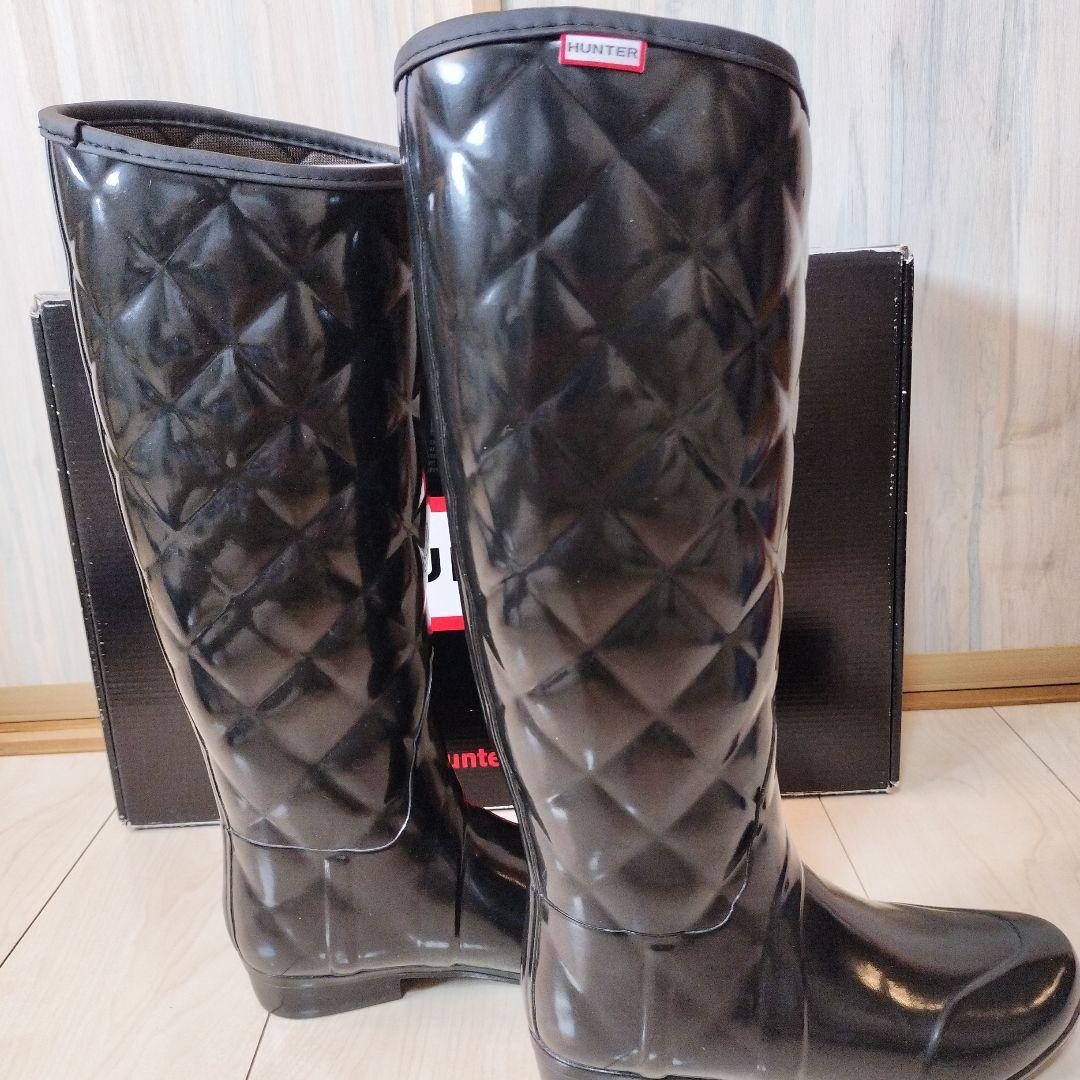 【希少デザインx希少タグx極美品】　HUNTER レインブーツ 箱付