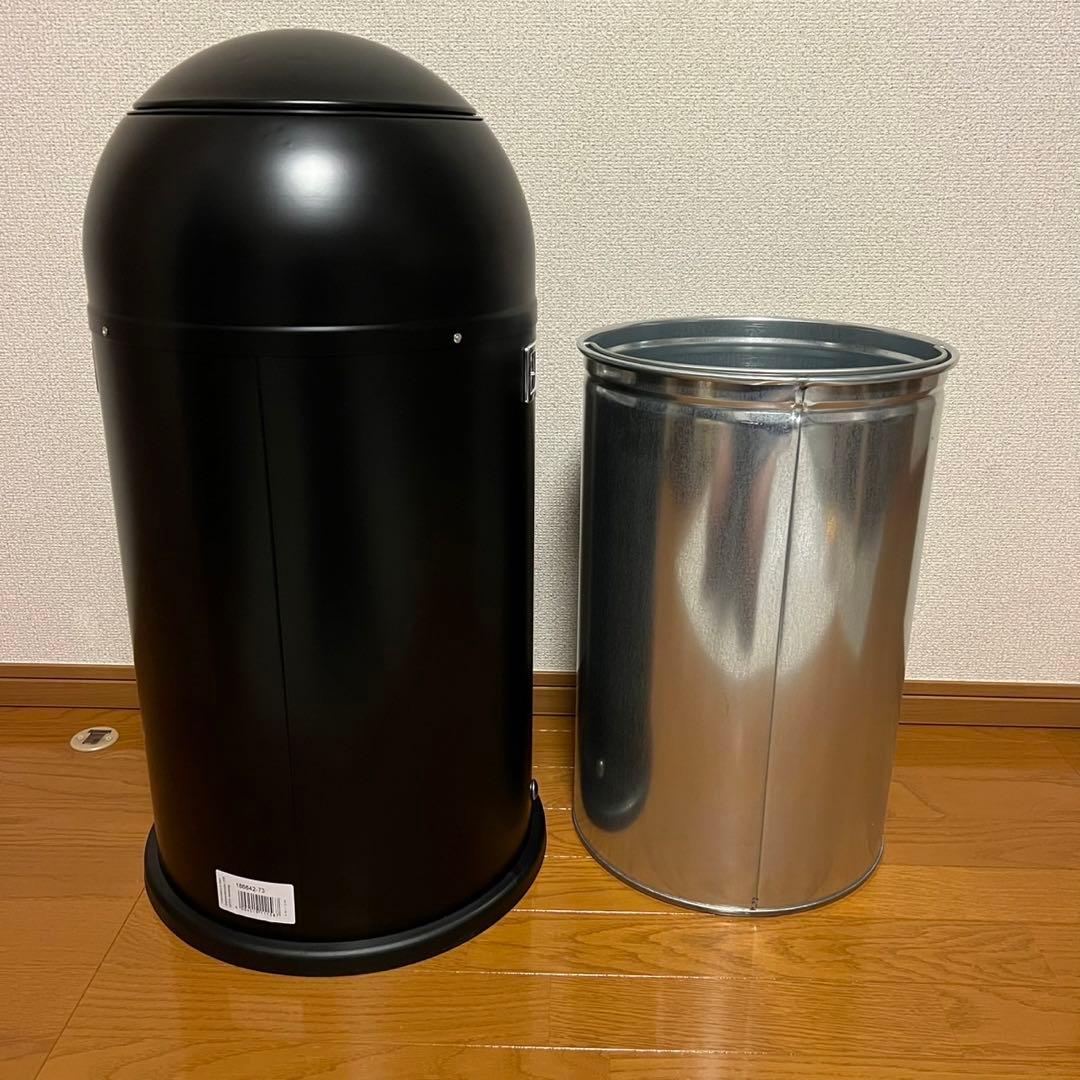 未使用　WESCO ペダル付きダストボックス　マットブラック　33L