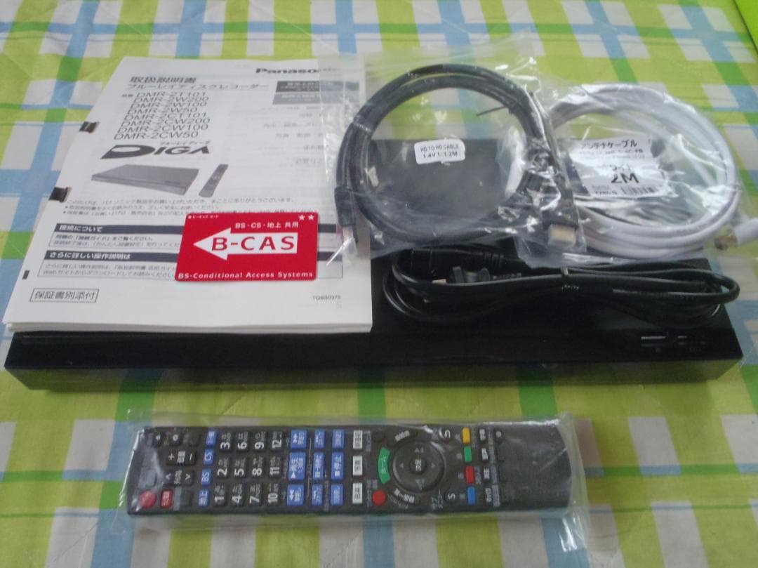 Panasonic　DIGA　ブルーレイレコーダー　DMR-2CW100