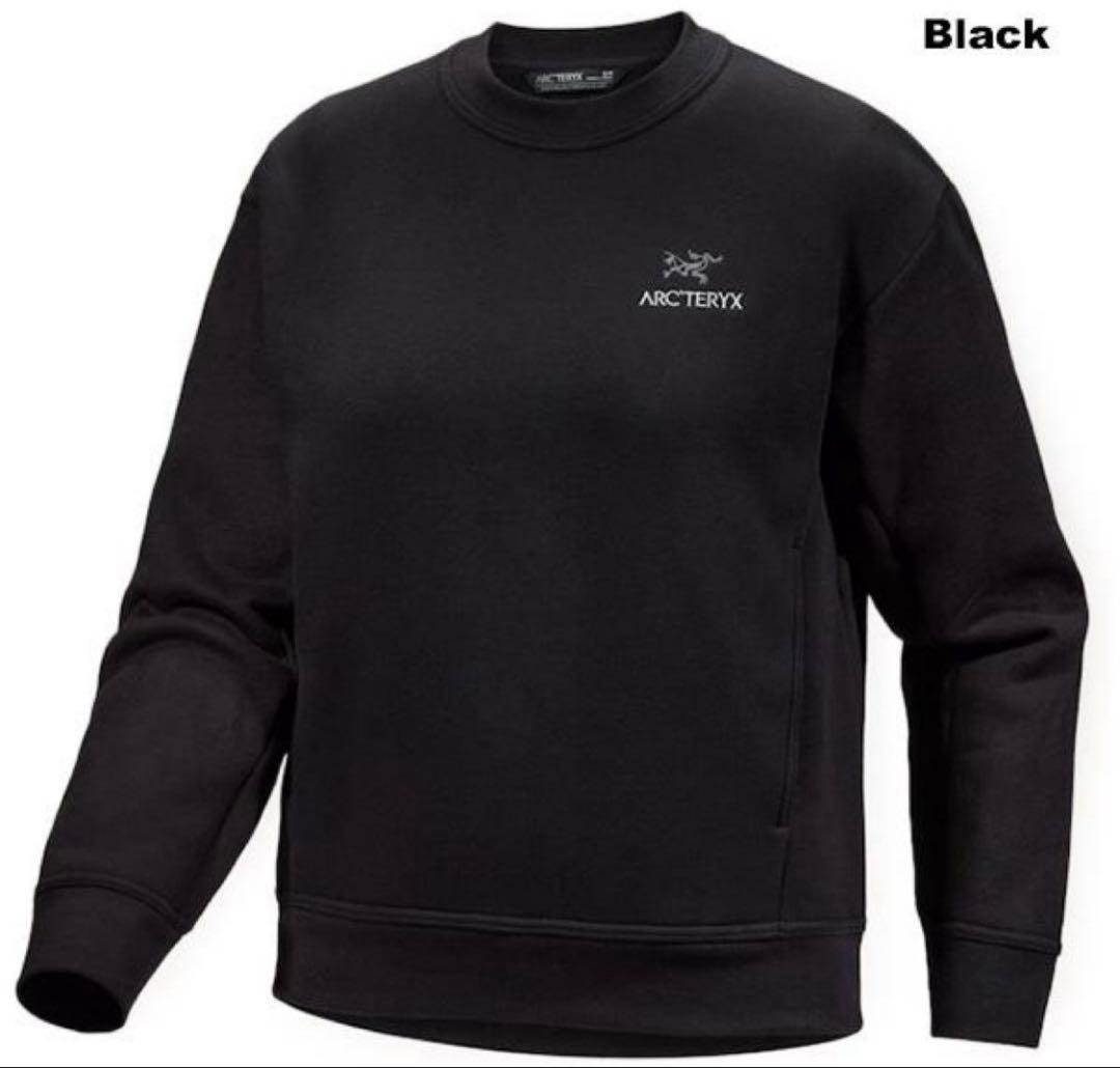 Lサイズ ARC'TERYX アークテリクス エンブレムフリースクルー 黒