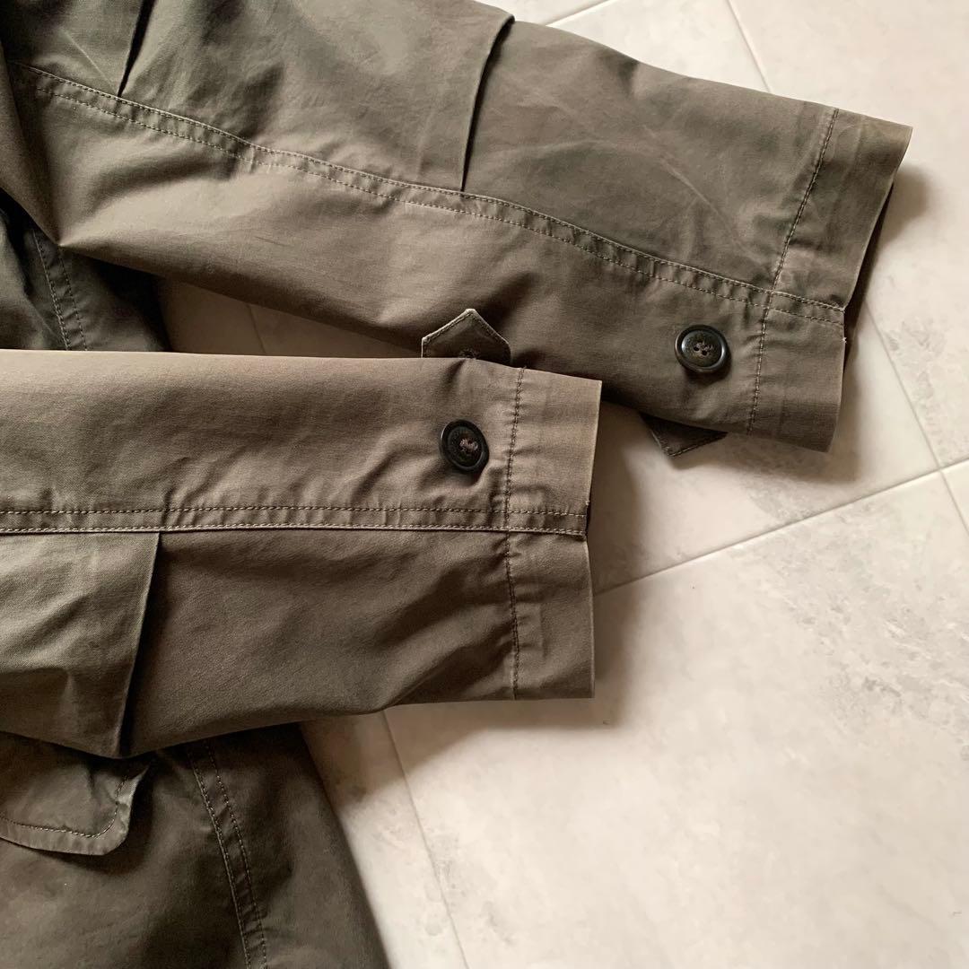 ウールリッチ 中綿ライナー付 モッズコート ラビットファー カーキ XS