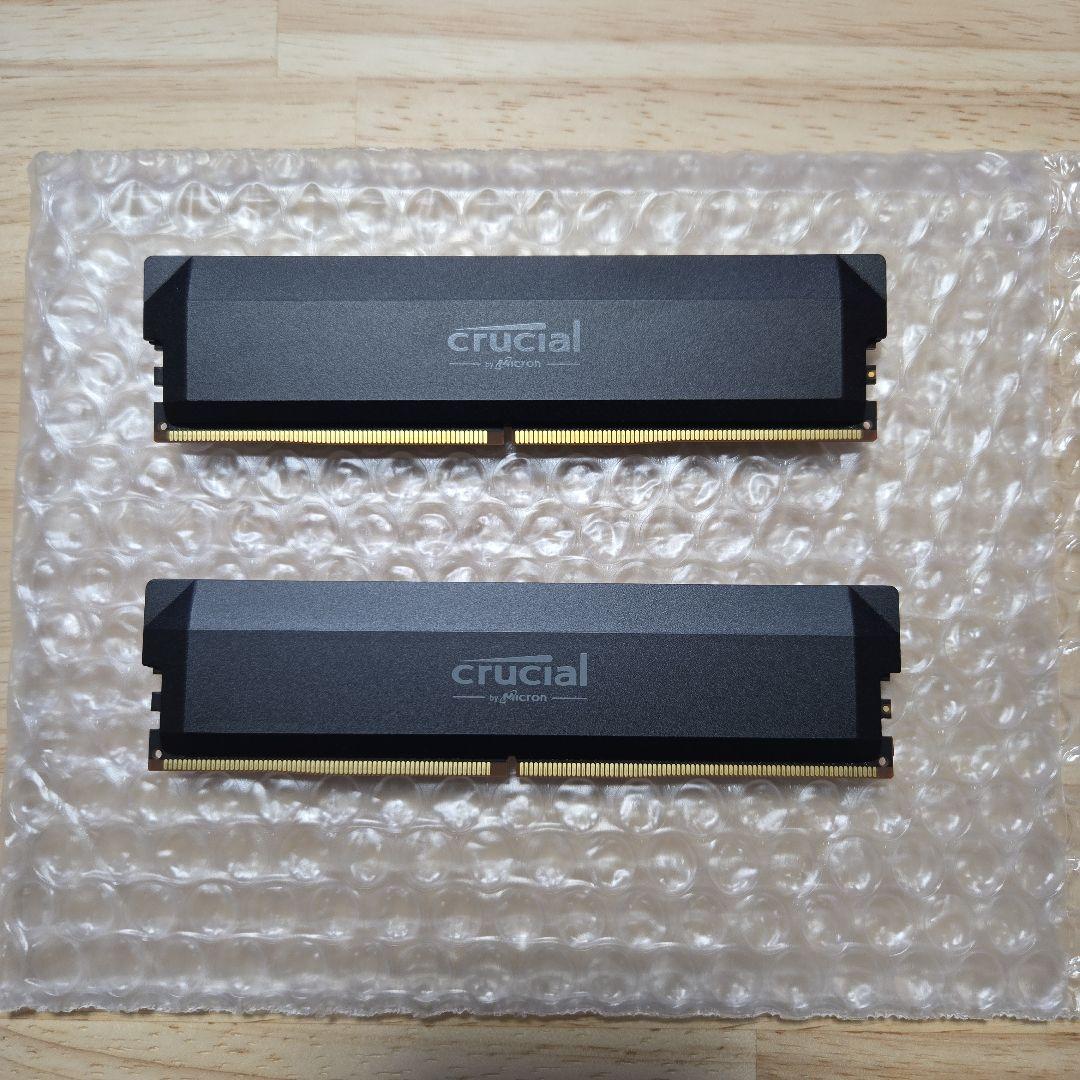CrucialPRO DDR5メモリ 16GB2枚CP2K16G60C36U5B