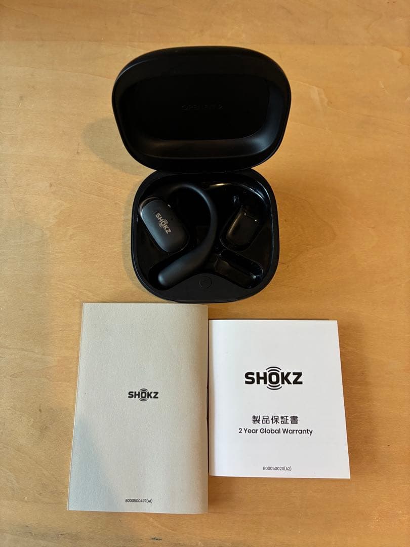 SHOKZ OPENFIT2 ワイヤレスイヤホン ブラック 左耳のみ