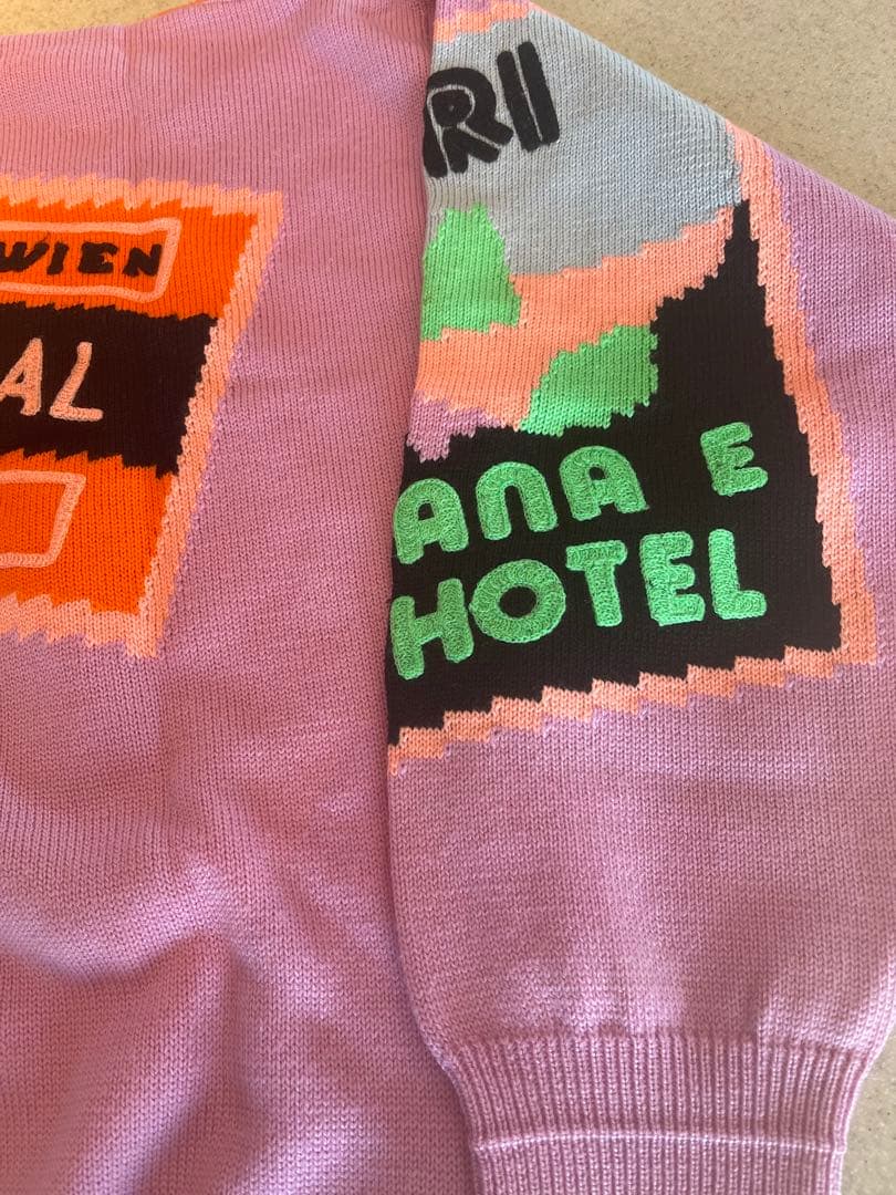 GIANNI VERSACE グラフィックセーター ピンク