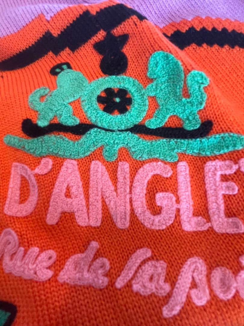 GIANNI VERSACE グラフィックセーター ピンク