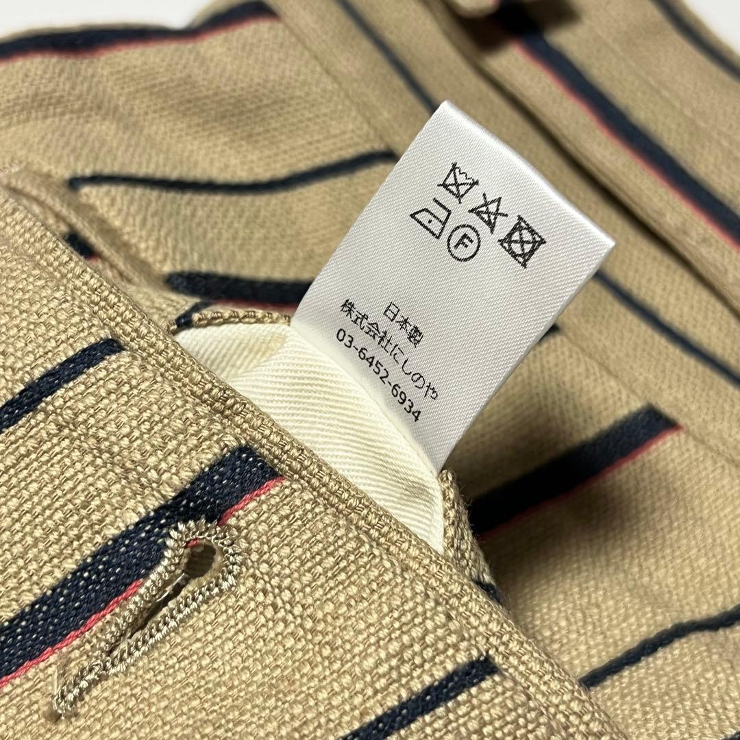 パンツ NEAT BELTLESS PANTS Cotton/Linen M