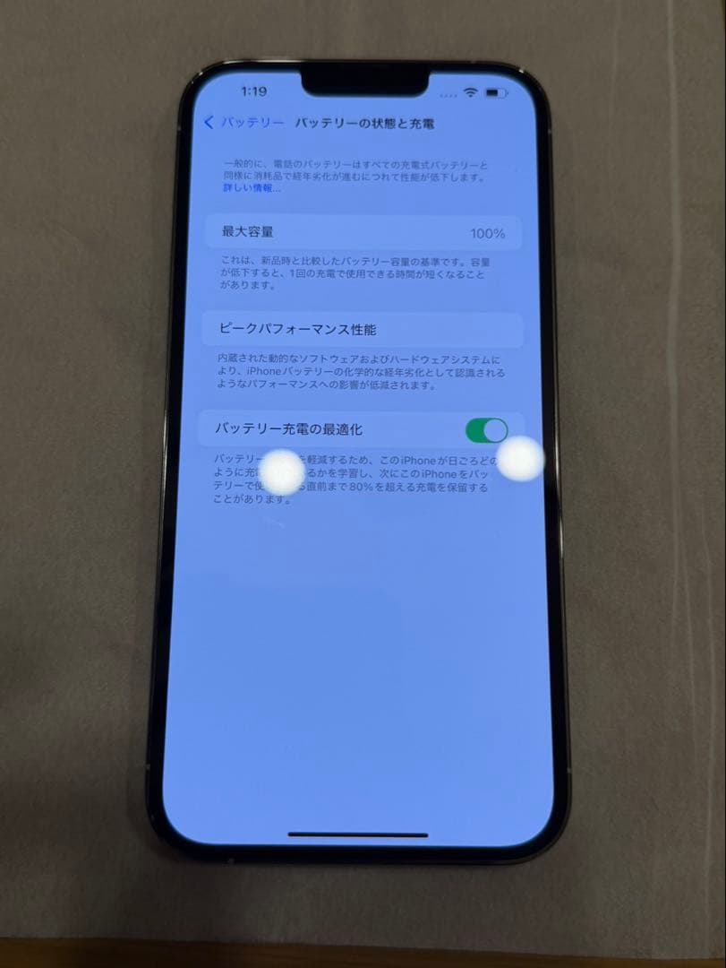 Apple iPhone 13 Pro シルバー 本体 バッテリー100%