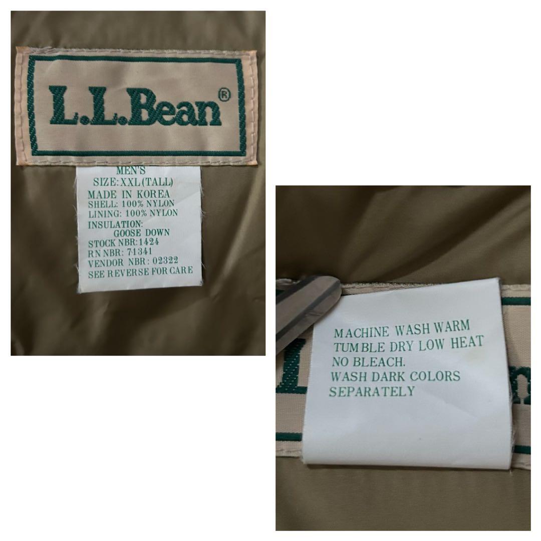 vintage80s L.L.Beanエルエルビーングースダウンベスト古着2XL