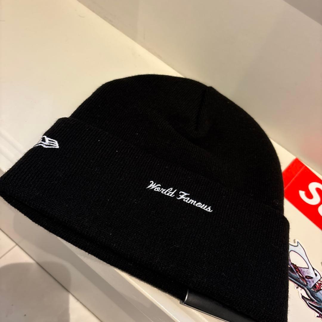 新品　Supreme ×New Era Box Logoニット帽 黒