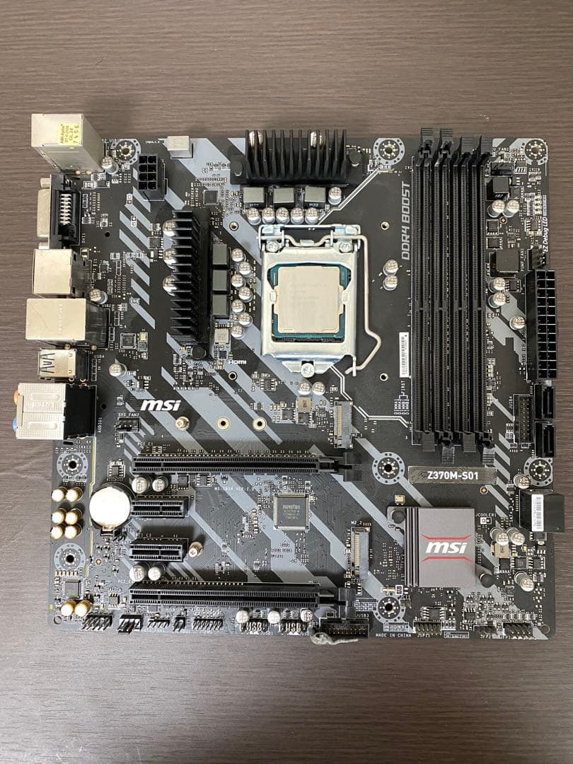 (動作保証なし) Z370M-S01 + Intel Core i7-8700