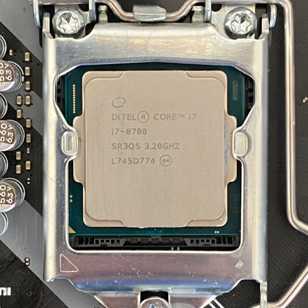 (動作保証なし) Z370M-S01 + Intel Core i7-8700