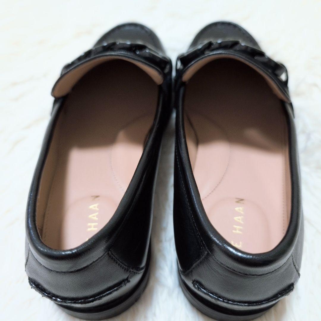 【極美品】コールハーン スタッシ チェーン ローファー ブラック 23.5cm