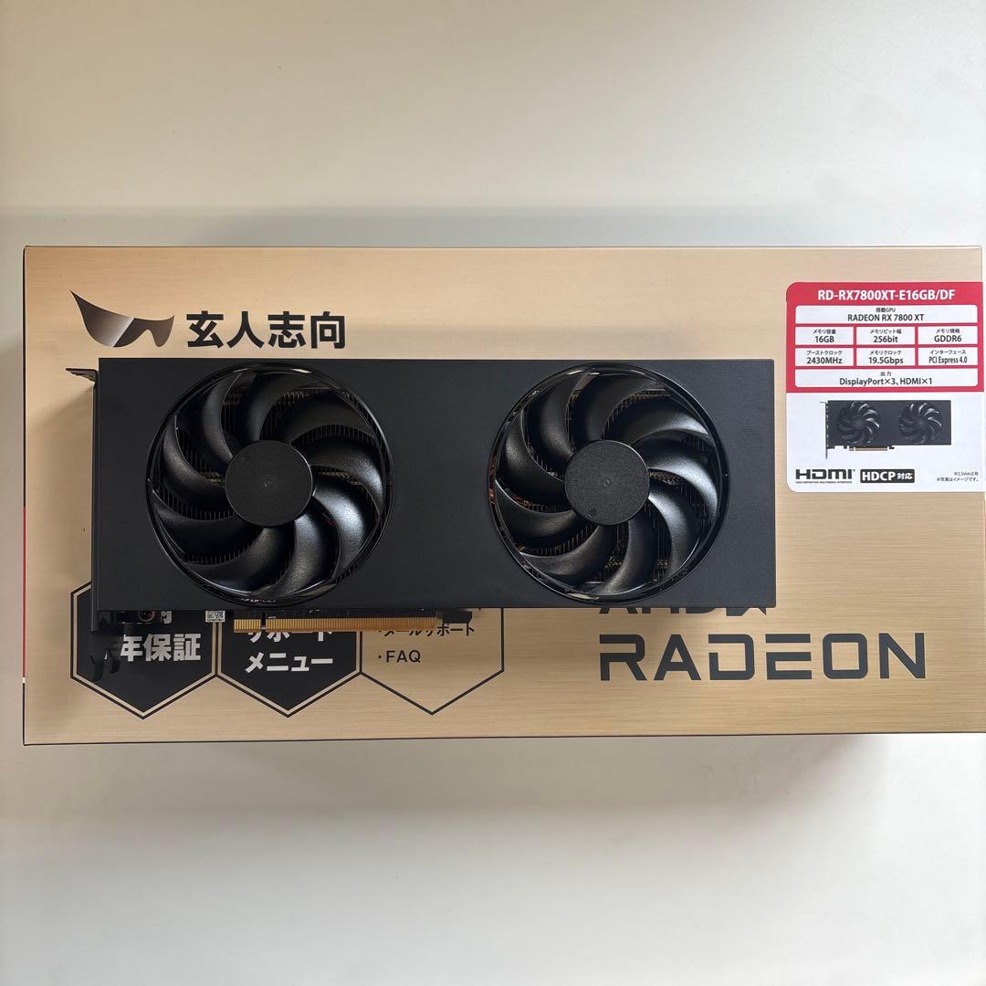 玄人志向　RX7800XT グラフィックボード