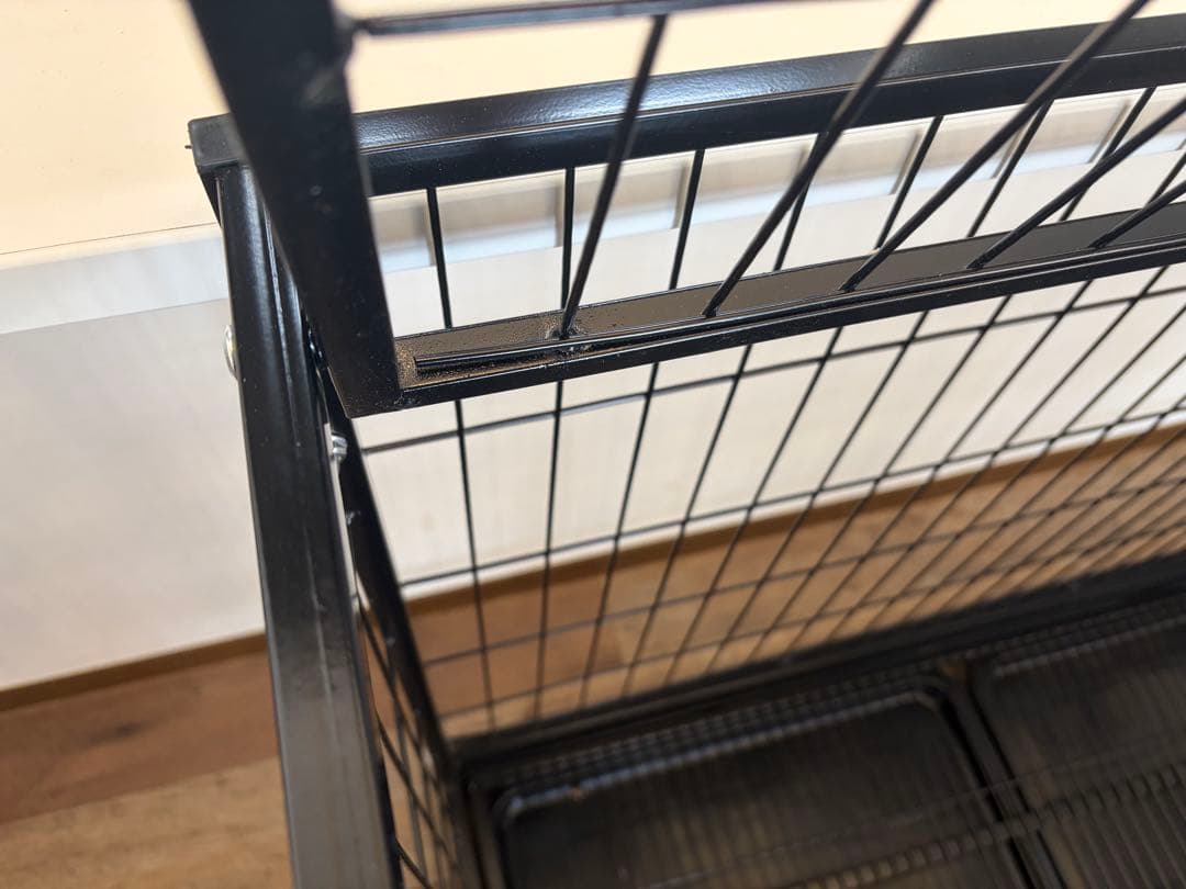 ペットケージ ドッグケージ キャットケージ Lサイズ ブラック　大型犬