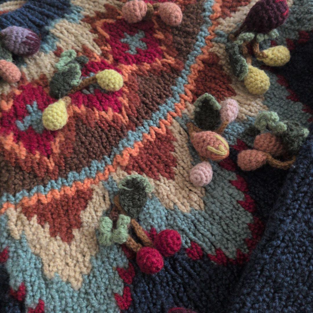 イ*ン様 KANEKO ISAO カネコイサオ モチーフ付カーディガン