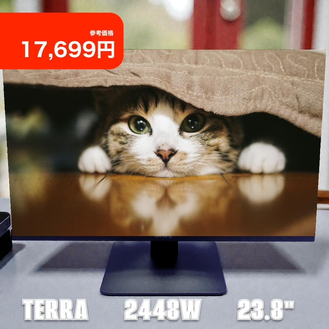 美品⭐️ほぼ未使用　TERRA 2448W 23.8インチ IPSモニター