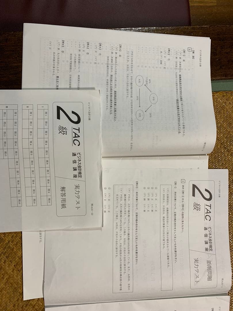 TAC ビジネス会計 2級 DVD 通信講座　テキスト・対策問題集付き