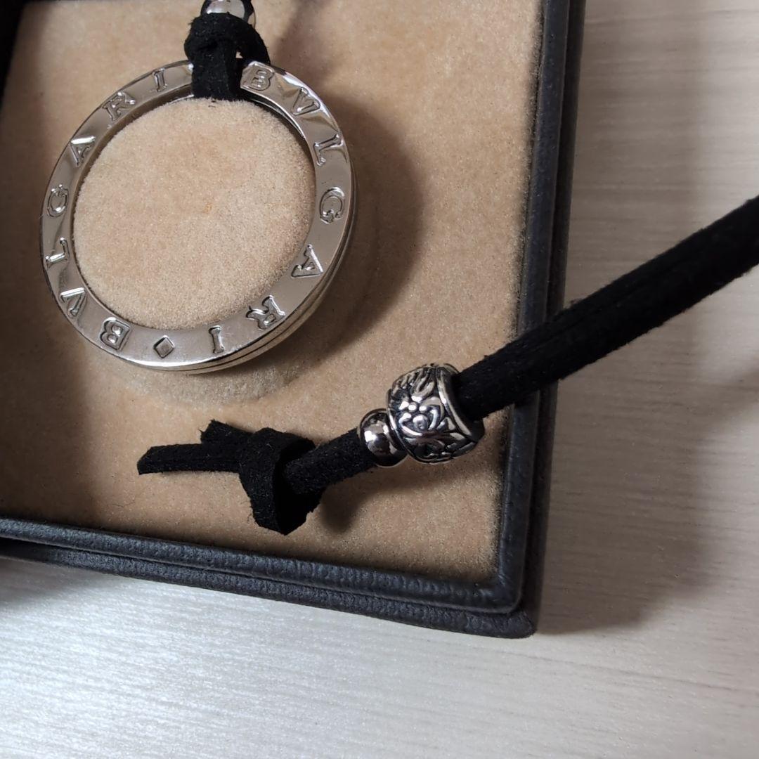 美品 BVLGARI ブルガリ シルバーキーリングチョーカー ボックスケース付