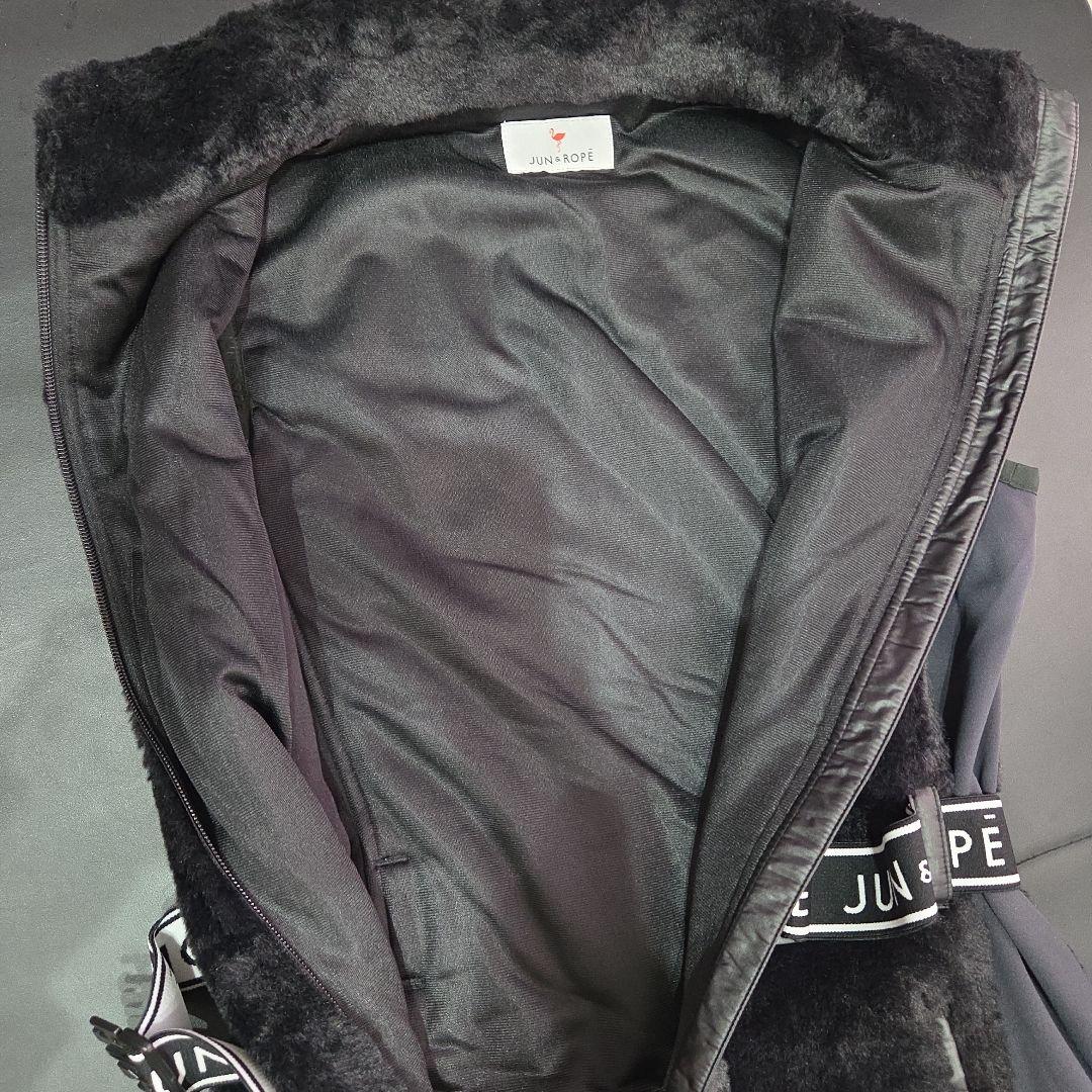 み*️様 JUN&ROPE ブラックファーワンピース